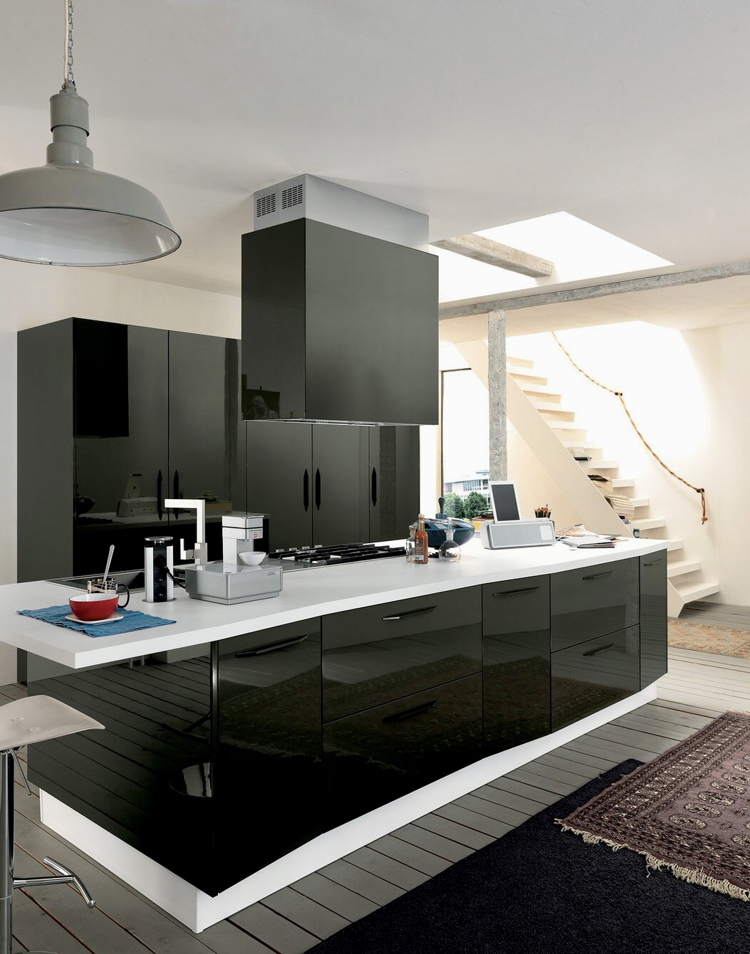 вытяжка для кухни гостиной