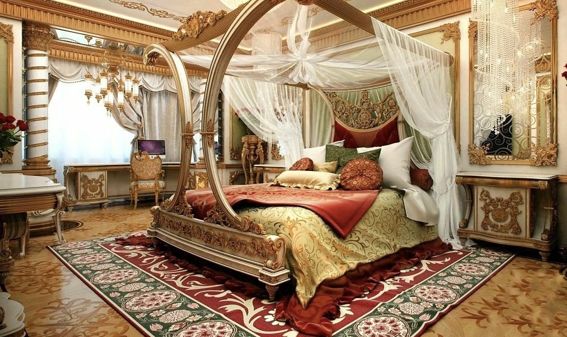 Арабский стиль. Спальня с балдахином